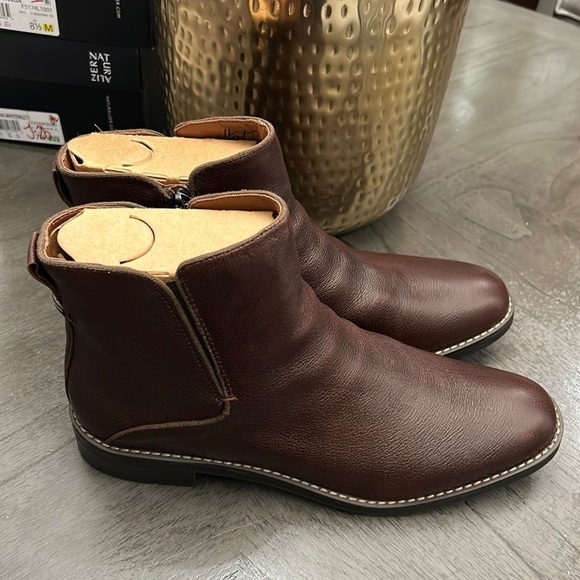 Franco Sarto Marcus Bootie Brown Leather (WIDE) - Picture 5 of 11